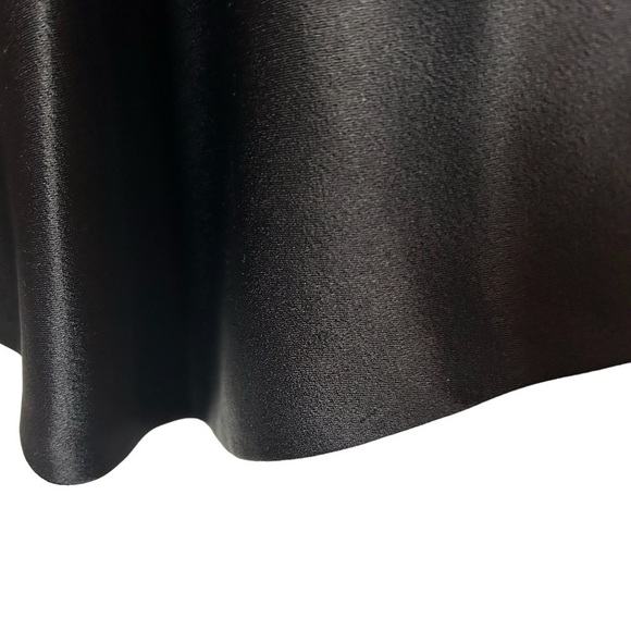 Alice + Olivia Black Sleeveless Scoop Neck Drop Waist Mini Skater Dress Sz.10 - Picture 9 of 14